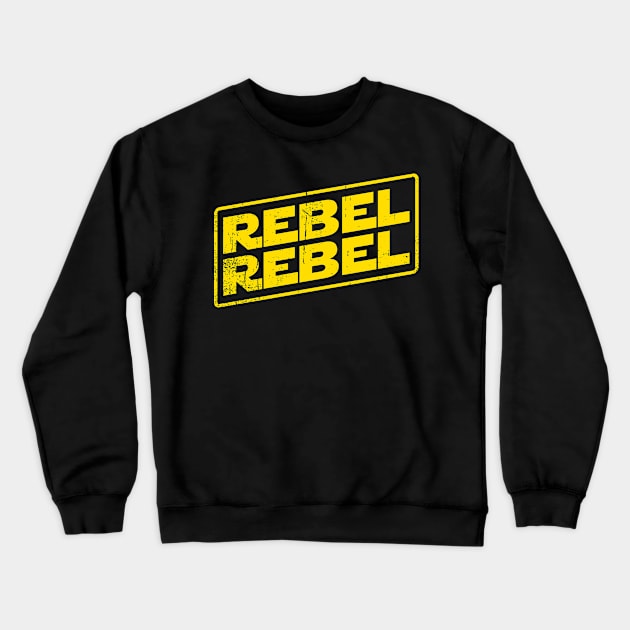 Rebel Rebel Crewneck Sweatshirt by nickbeta